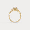 Liora Muse Marquise 2CT Lab-Grown Diamond Twisted Engagement Ring with Side Accents