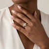 Liora Muse Marquise 2CT Lab-Grown Diamond Twisted Engagement Ring with Side Accents