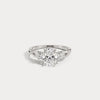 Liora Muse Oval 2CT Lab-Grown Diamond Twisted Engagement Ring with Side Accents