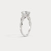 Liora Muse Oval 2CT Lab-Grown Diamond Twisted Engagement Ring with Side Accents