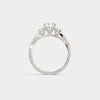 Liora Muse Oval 2CT Lab-Grown Diamond Twisted Engagement Ring with Side Accents