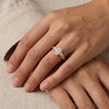 Liora Muse Oval 2CT Lab-Grown Diamond Twisted Engagement Ring with Side Accents