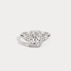Liora Muse Radiant Bezel Set | Lab Diamond Three-Stone Engagement Ring with Pear Side Stones