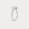 Liora Muse Radiant Bezel Set | Lab Diamond Three-Stone Engagement Ring with Pear Side Stones
