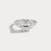 Liora Muse 1ct Radiant Lab-Grown Diamond Engagement Ring with Leaf-Inspired Pear Accents