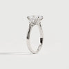 Liora Muse 1ct Radiant Lab-Grown Diamond Engagement Ring with Leaf-Inspired Pear Accents