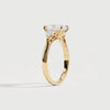 Liora Muse 1ct Radiant Lab-Grown Diamond Engagement Ring with Leaf-Inspired Pear Accents
