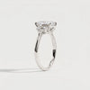 Liora Muse 1ct Emerald Lab-Grown Diamond Engagement Ring with Baguette & Round Side Stones
