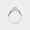 Liora Muse 1ct Emerald Lab-Grown Diamond Engagement Ring with Baguette & Round Side Stones