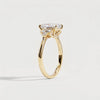 Liora Muse 1ct Emerald Lab-Grown Diamond Engagement Ring with Baguette & Round Side Stones