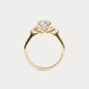 Liora Muse 1ct Emerald Lab-Grown Diamond Engagement Ring with Baguette & Round Side Stones