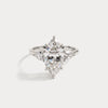 Liora Muse 1ct Marquise Cut Lab Diamond Three Stone Engagement Ring