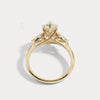 Liora Muse 1ct Marquise Cut Lab Diamond Three Stone Engagement Ring