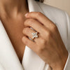 Liora Muse 1ct Marquise Cut Lab Diamond Three Stone Engagement Ring