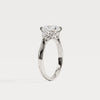 Liora Muse 1ct Radiant Cut Lab Diamond Twisted Three Stone Engagement Ring