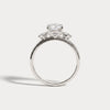 Liora Muse 1ct Elongated Cushion Lab Diamond Three-Stone Engagement Ring