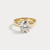 Liora Muse 1ct Oval Cut Lab-Grown Diamond Solitaire Cigar Band Engagement Ring