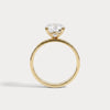 Liora Muse 1ct Oval Cut Lab-Grown Diamond Solitaire Cigar Band Engagement Ring