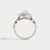 Liora Muse 1ct  Marquise Lab Diamond Vintage-Inspired Leaf Halo Engagement Ring