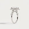Liora Muse 1ct  Marquise Lab Diamond Vintage-Inspired Leaf Halo Engagement Ring