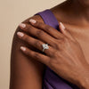 Liora Muse 1ct  Marquise Lab Diamond Vintage-Inspired Leaf Halo Engagement Ring