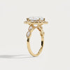 Liora Muse 1ct  Marquise Lab Diamond Vintage-Inspired Leaf Halo Engagement Ring