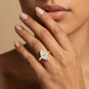 Liora Muse 1ct  Marquise Lab Diamond Vintage-Inspired Leaf Halo Engagement Ring