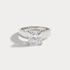 Liora Muse 1ct Princess Cut Lab-Grown Diamond Solitaire Cigar Band Engagement Ring