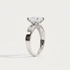 Liora Muse 1ct Princess Cut Lab-Grown Diamond Solitaire Cigar Band Engagement Ring