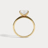 Liora Muse 1ct Princess Cut Lab-Grown Diamond Solitaire Cigar Band Engagement Ring