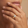 Liora Muse 1ct Princess Cut Lab-Grown Diamond Solitaire Cigar Band Engagement Ring