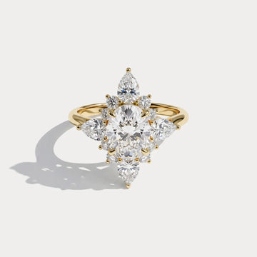 Liora Muse 1ct Oval Lab Diamond Vintage Engagement Ring