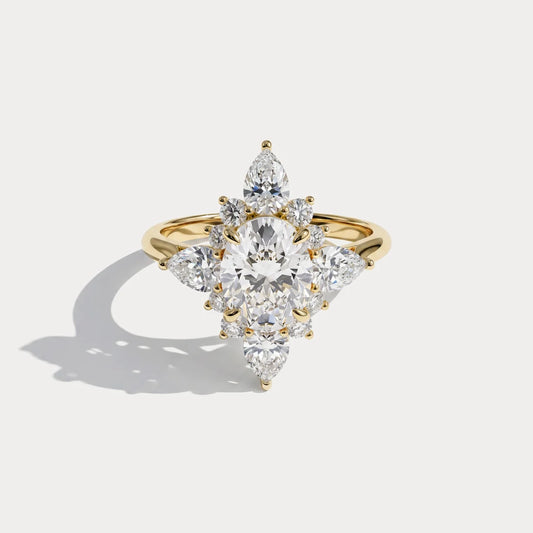 Liora Muse 1ct Oval Lab Diamond Vintage Engagement Ring