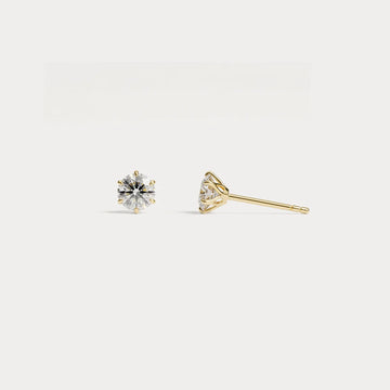 Liora Muse Classic Six-Prong Tulip Lab-Grown Diamond Stud Earrings