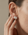 Liora Muse 12 Carat Emerald and Pear Cut Toi et Moi Lab Grown Diamond Stud Earrings (6 ct each side)