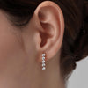10K Gold Dangle Stud Earring With Lab Diamond