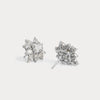 Liora Muse 3.96 CTW Asscher Floral Cluster Lab-Grown Diamond Stud Earrings