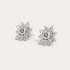 Liora Muse 3.96 CTW Asscher Floral Cluster Lab-Grown Diamond Stud Earrings