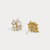 Liora Muse 3.96 CTW Asscher Floral Cluster Lab-Grown Diamond Stud Earrings