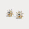 Liora Muse 3.96 CTW Asscher Floral Cluster Lab-Grown Diamond Stud Earrings