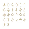 Liora Muse Letter Pendant with Initial Letter A-Z Charm 26 Letters Lab-Grown Diamonds Bubble Necklace 10k Solid Gold