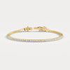 Liora Muse 3.20 ct (5 points 2.3mm per pc) Lab-Grown Diamond Tennis Bracelet in 9K Gold – Classic & Timeless