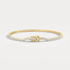 Liora Muse 3 CTW (3.8points 2.0mm / pcs) Lab-Grown Diamond Tennis Bracelet in 9K Gold/Platinum – Classic & Timeless