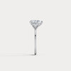 1CT Pear Cut Lab Grown Diamond Cluster Ring with Round Accents in 10K Gold/Platinum