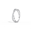 Liora Muse 9K Solid Gold Crisscross Lab-Grown Diamond Ring