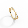 Liora Muse 9K Solid Gold Crisscross Lab-Grown Diamond Ring