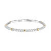 Liora Muse 4.73 Carat Lab-Grown Diamond Flexible Tennis Bangle Bracelets with 925 Sterling Silver