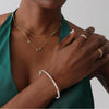 Liora Muse 4.73 Carat Lab-Grown Diamond Flexible Tennis Bangle Bracelets with 925 Sterling Silver