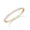 Liora Muse 2.40 Carat Lab-Grown Diamond Flexible Tennis Bangle Bracelets 9K Sold Gold
