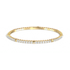 Liora Muse 4.73 Carat Lab-Grown Diamond Flexible Tennis Bangle Bracelets 9K Solid Gold